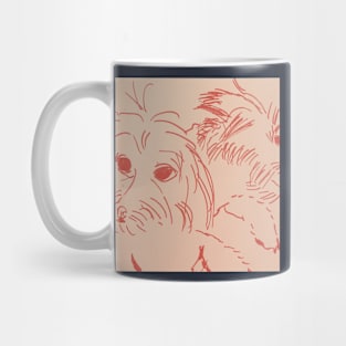 Maltipoo Drawing Sketch Mug